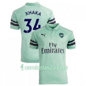 Camisolas de Futebol Arsenal FC Granit Xhaka 34 Equipamento 3ª 2018/19 Manga Curta